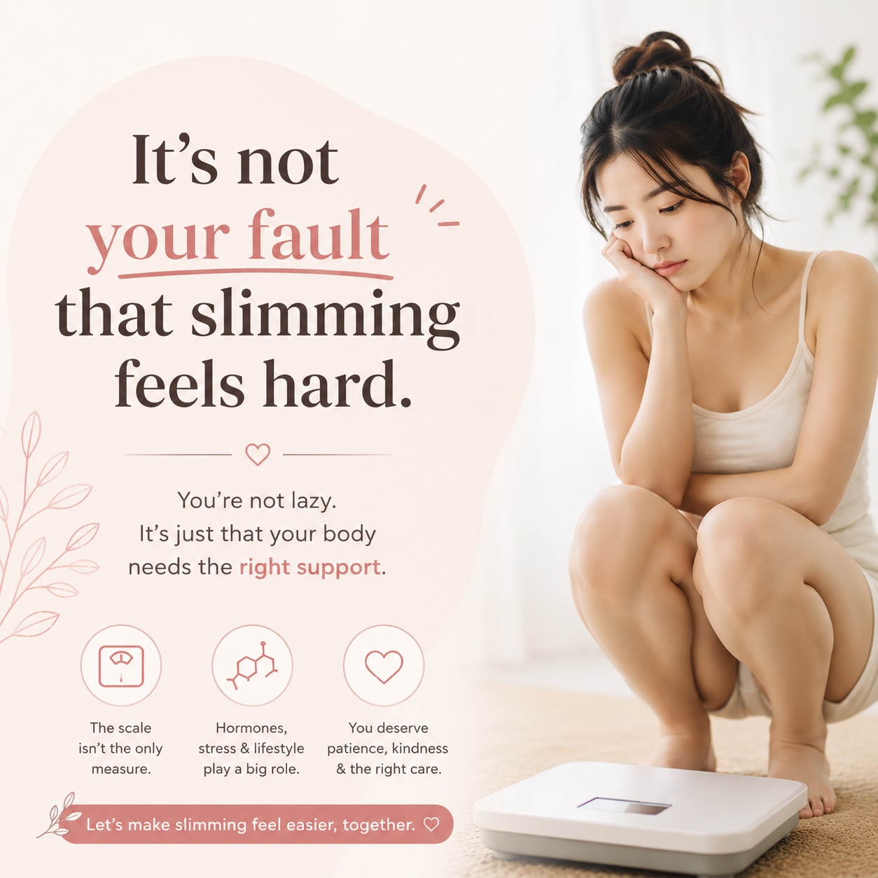 It is not your fault that slimming feels hard. Your body needs the right support.